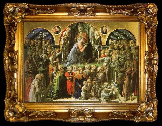 framed  Fra Filippo Lippi The Coronation of the Virgin, ta009-2